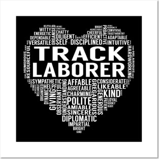 Track Laborer Heart Posters and Art